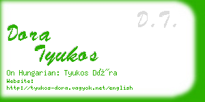 dora tyukos business card